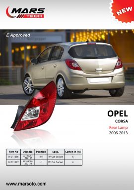 Opel Corsa 2006-2013 Rear Lamp