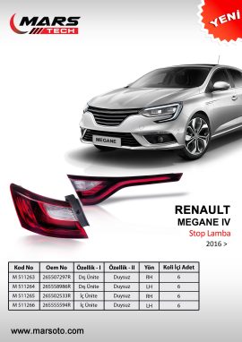 Renault Megane 2016 Stop Lamba